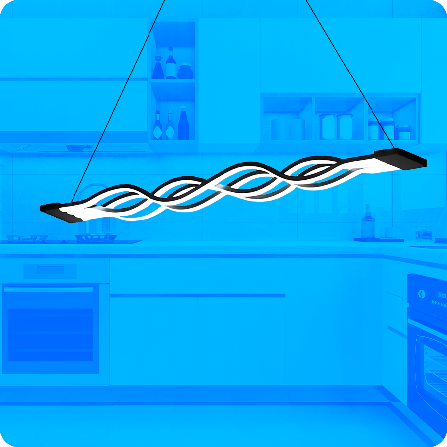 Kuchyňská lustka vedená