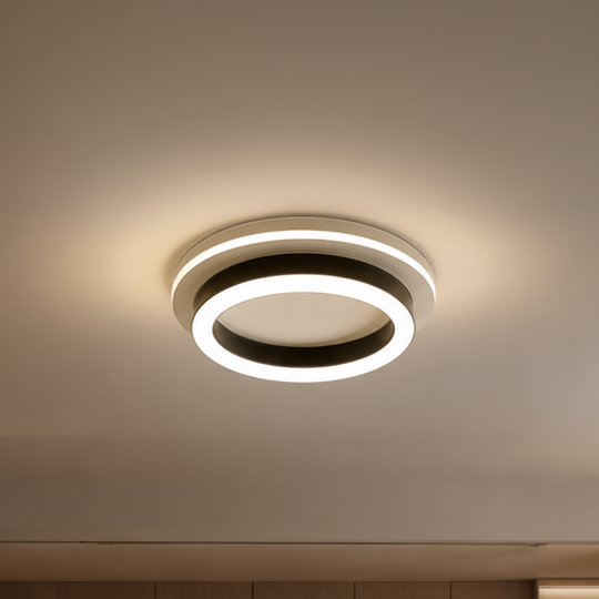 MODERNÍ LED Lustr 25W, Průměr 20cm, Kulatý, Studené/Teplé/Neutrální světlo, Černé LED Lustry Výchozí název Alessandro Design
