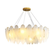 VAUX-LE-VICOMTE Elegance křišťálový lustr, 5x E14, průměr 42 cm, zlatý, nastavitelná výška