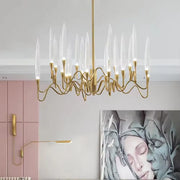 Crystal Chandier Delta 12xg4 Gold