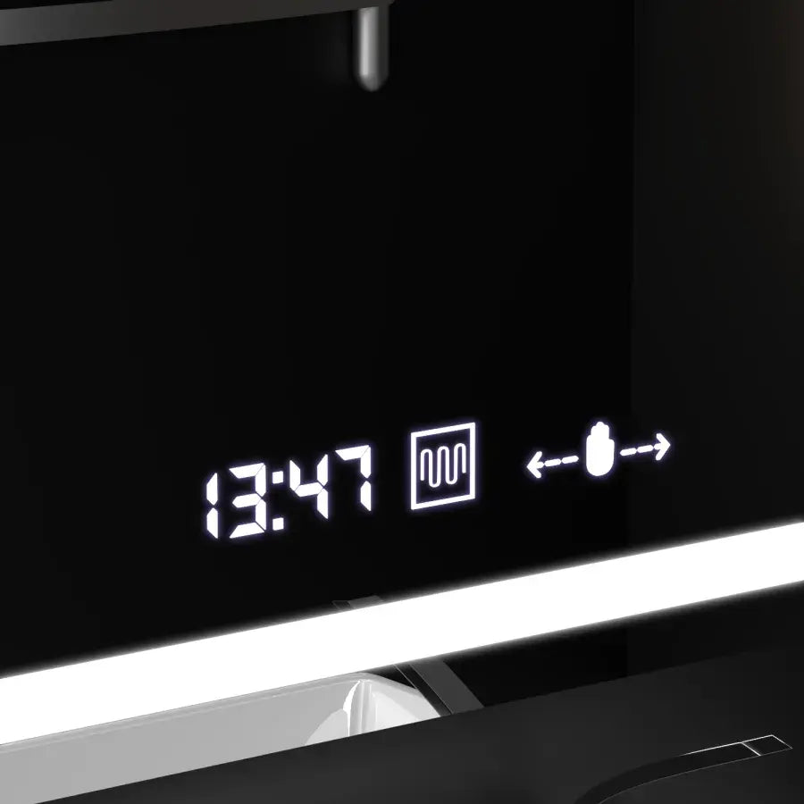 Oválné LED zrcadlo, 80x50cm, Altera Marcello MotionGlow Sensor, Demister System, Hodiny & Teploměr, Stmívatelné