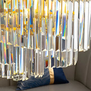 Crystalier Crystal Trianon Eleganza 6x E27, průměr 47 cm, lesklé zlato, nastavitelná výška