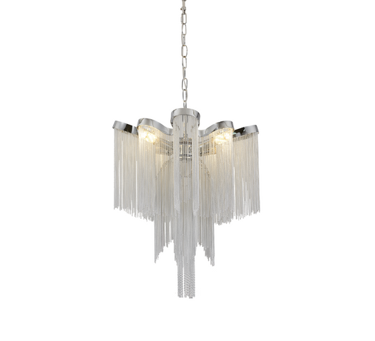 Aurora Candelabra, 4xE14, Průměr 43 cm, Výška 68 cm, Lesklý chrom, Kov Moderní Candelabra Výchozí název Alessandro Design