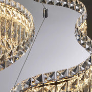 Crystal Chandier Windsor Regalis 10XE27, průměr 85 cm, lesklý chrom, nastavitelná výška