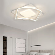 LED chtíč s moderním dálkovým ovládáním, 106W, 2 čtverce, studené/horké/neutrální světlo, nestabilní, bílé