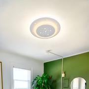 Velký 30w bílý LED lustr