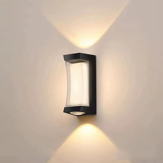 Venkovní nástěnné LED svítidlo AX150BK 7W Černá Venkovní nástěnná svítidla Výchozí název Alessandro Design
