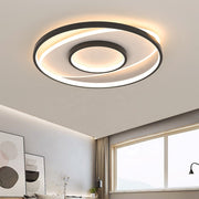 LED CHANDIER s dálkovým ovládáním Figurato, 120 W, 3 kruhy, chladné/horké/neutrální světlo, nestabilní, černé