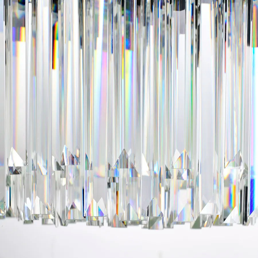 Crystal Chandier Blois Eleganza 8XE27, průměr 49 cm, černá, nastavitelná výška
