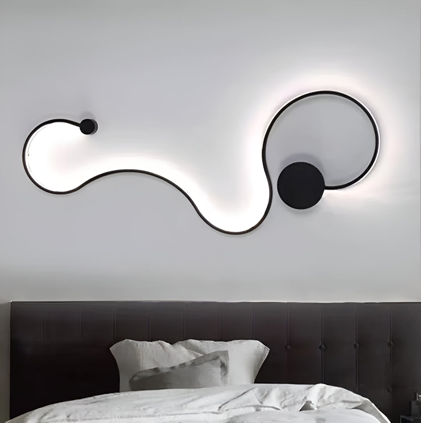 Naneste LED delilah 38W Dekorativní světlo/horký/neutrální kov a černý silikon