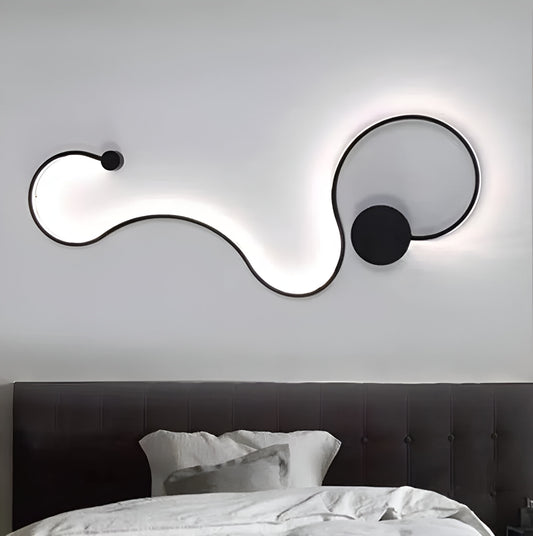 Naneste LED delilah 38W Dekorativní světlo/horký/neutrální kov a černý silikon