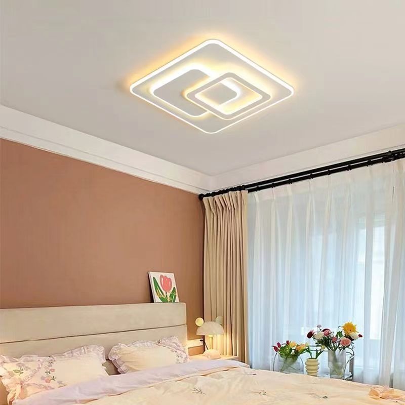 LED lustr s dálkovým ovládáním NOLUX 35W, čtvercový, studené/teplé/neutrální světlo, stmívatelný, bílý