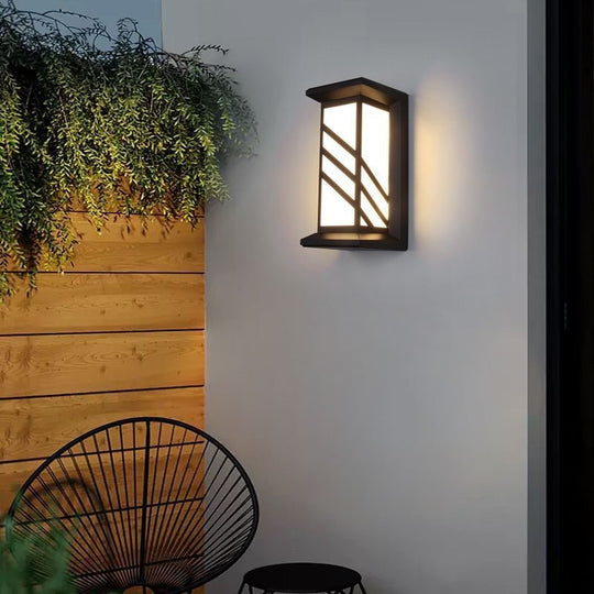 Venkovní nástěnné LED svítidlo AX140BK 20W Bílá Černá Venkovní nástěnná svítidla Výchozí název Alessandro Design