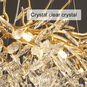 Crystal Chandier Waltz Rhapsody, 12x G9, zlato, 80 cm, nastavitelná výška