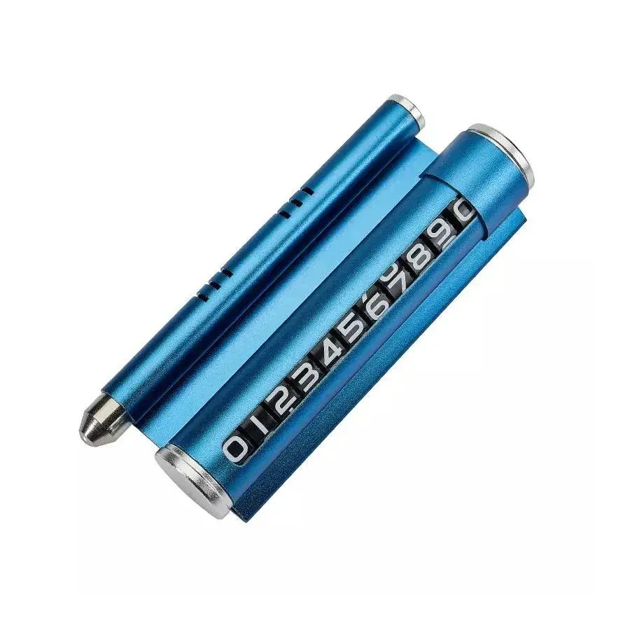 Podpora automobilu pro zobrazení telefonního čísla, modrá