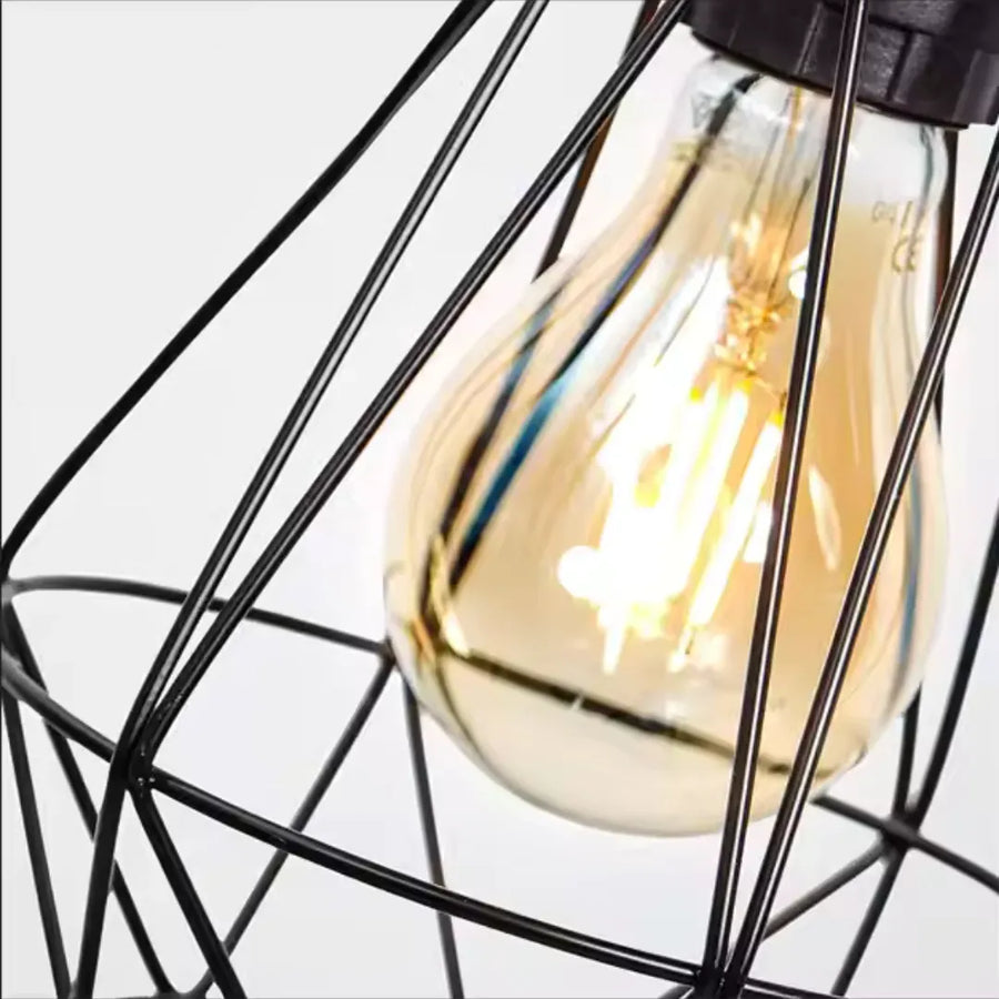 Lustr se stínidlem, GRACIE, Diamond, 1XE27, Black