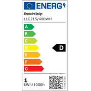 Křišťálový LED lustr LLC215/400WH kulatý, 22W, studené/teplé/neutrální světlo, křišťál, zlatý