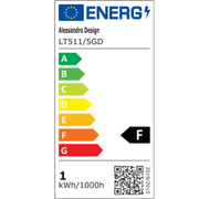 LED lustr s dálkovým ovládáním DARIO, 5 kruhů, 138W, teplé/studené/neutrální světlo, stmívatelný, zlatý