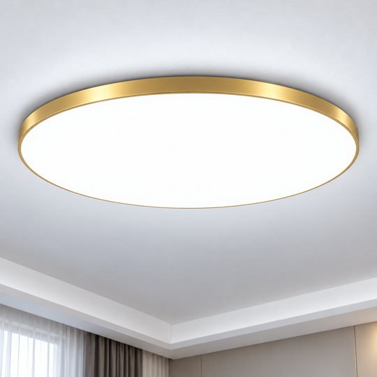 LED stropní svítidlo SOLIS 37cm 33W Cold Light Gold