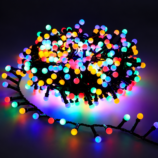 Mini koule Lineární vánoční instalace, vícebarevné světlo, 1000 cm, 300 LED, IP44