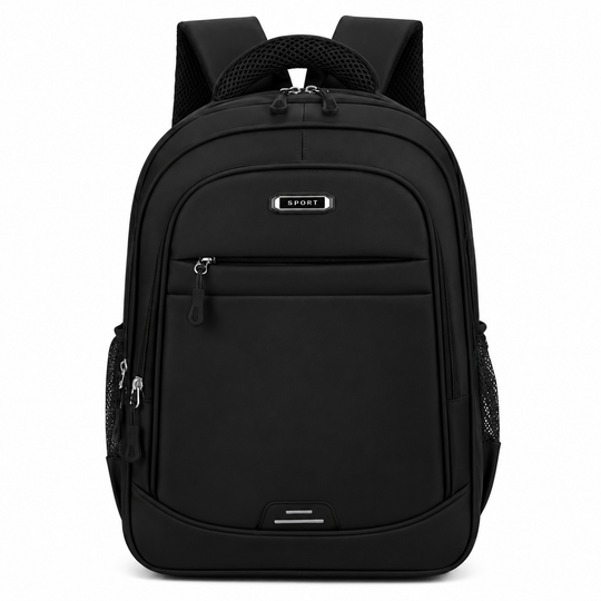 Rucsac de Scoala BOYSUN, 47x32x14 cm, Oxford, Negru si Alb