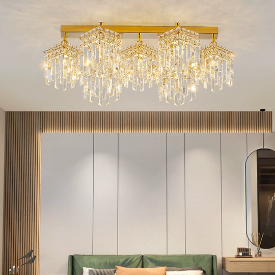 Crystal Candelabra Imperia, 70cm, 7xE14, Gold Crystal Candelabra Výchozí název Alessandro Design