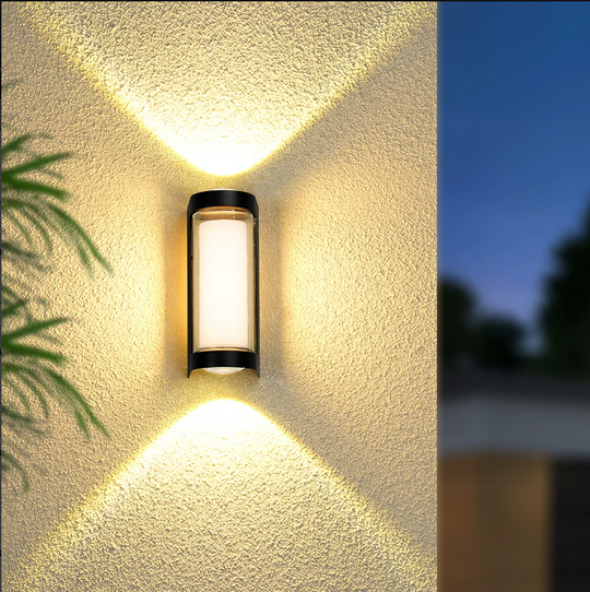 Venkovní nástěnné LED svítidlo Han, 8W, kov, černá Venkovní nástěnná svítidla Výchozí název Alessandro Design