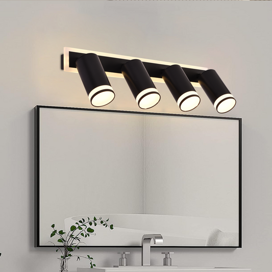 LED lustr Ellen 46W Studené/Teplé/Neutrální světlo Nastavitelný projektor Akryl a černý kov