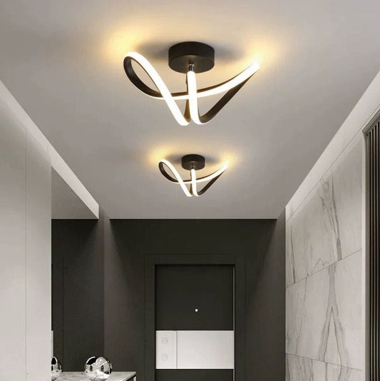 LED LED Vertex Pulse, 24W, vlnitý, studené/horké/neutrální světlo, černá