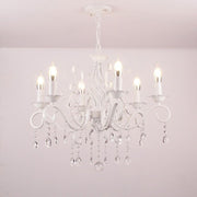 DELLI SANTI Lustr 6xE14, Průměr 49cm, Bílý, Nastavitelná výška