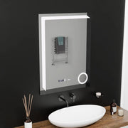 Zrcadlo LED obdélníkový 60x80cm Precision Motionglow Marcello Systémové postižení a teploměr z koamimického skla