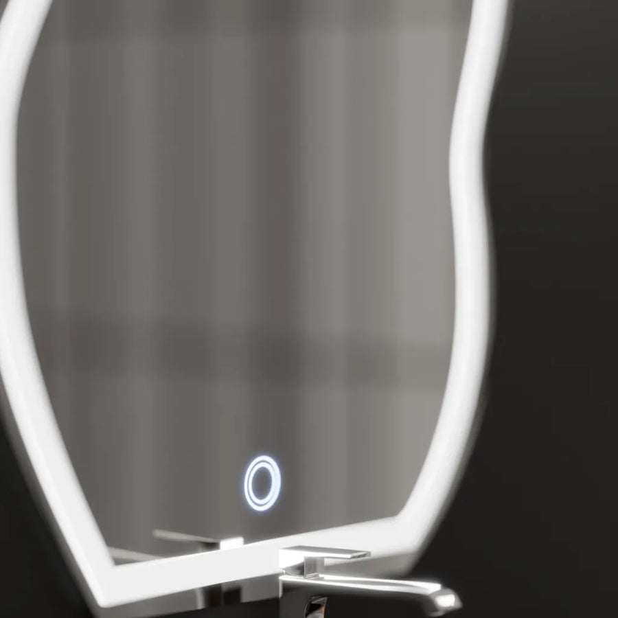 Bio LED zrcadlo 50x70cm, Touch tvar, Demister system, Stmívatelné