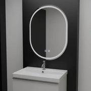 Mirror LED Oval 60x80cm Velara Touch Dimable Demontling System
