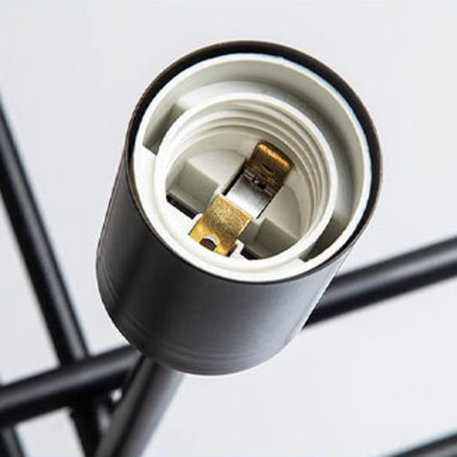 Modernistic Octa 8, 8x E27, černý, moderní design