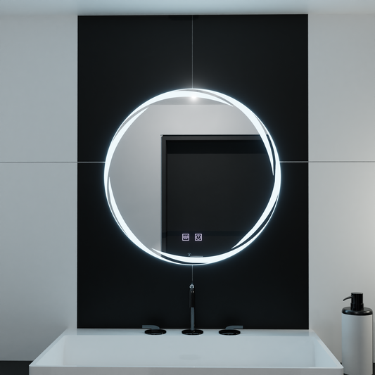 Kulaté LED zrcadlo, 70cm, Zaffiro Touch, Demister System, Stmívatelné