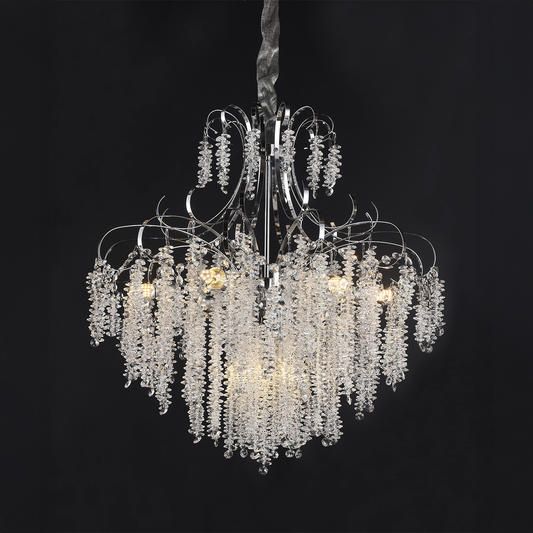 Křišťálový lustr CC9311/5CH, 5x E14, Průměr 49cm, Chrom