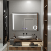Senzor Sensor Sensor LED Sensor Sofia s rozmrazovací funkcí 110x65 cm teplé/studené/neutrální dimable světlo, ROSE GOLD BRUDHED FRAME, Marcello Funghi Collection