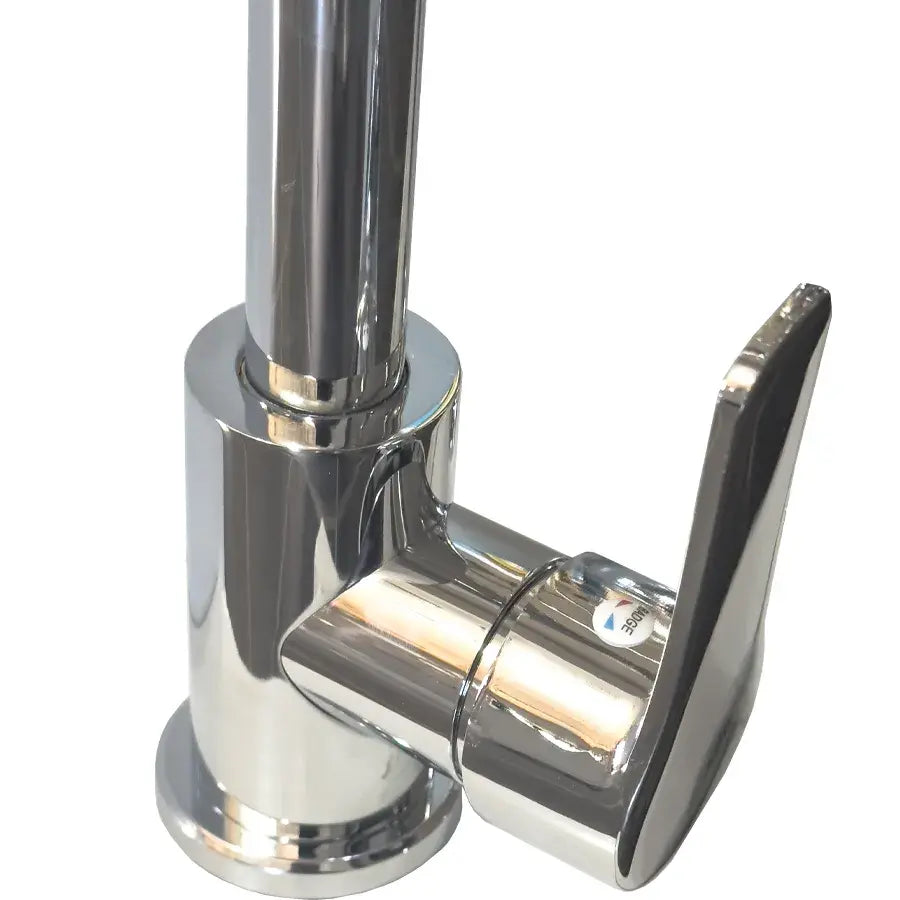 Kuchyňská baterie z nerezové oceli, chrom, rotační trubka, vysoká WH207