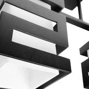 Chtíč dřevo vanja dřevo s čtvercovou lampou 2 x