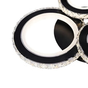 Marina LED LED s dálkovým ovládáním, 68 W, Dimable, Acrylic and Crystal, Black