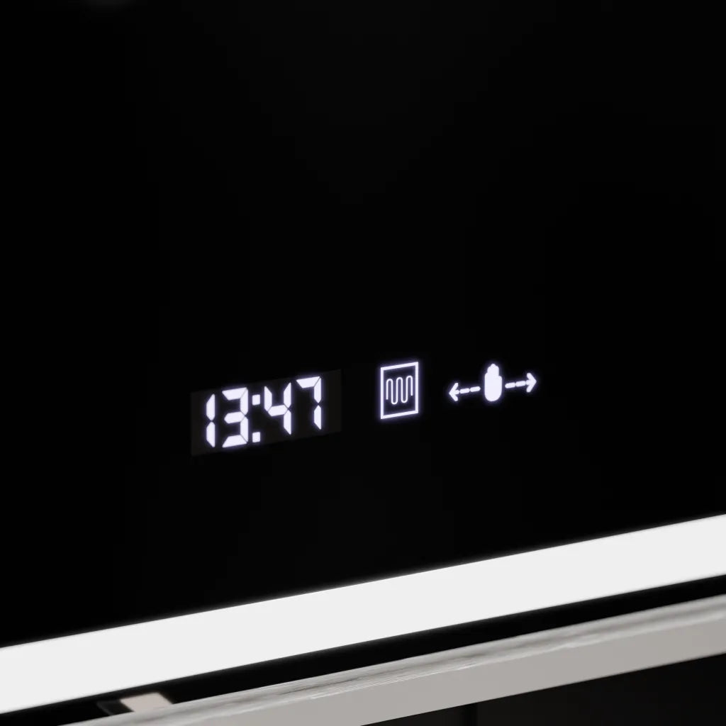 Zrcadlo LED obdélníkový 80x60cm Verite Imperial Silver Motion Glow Marcello Clock Defrition System & Dimable teploměr