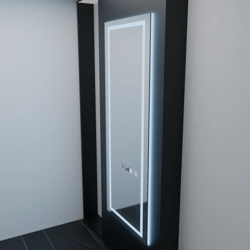 Zrcadlo LED obdélníkový 60x150cm Sensor Alessia Radar Marcello Clock DeFrost & Dimable teploměr
