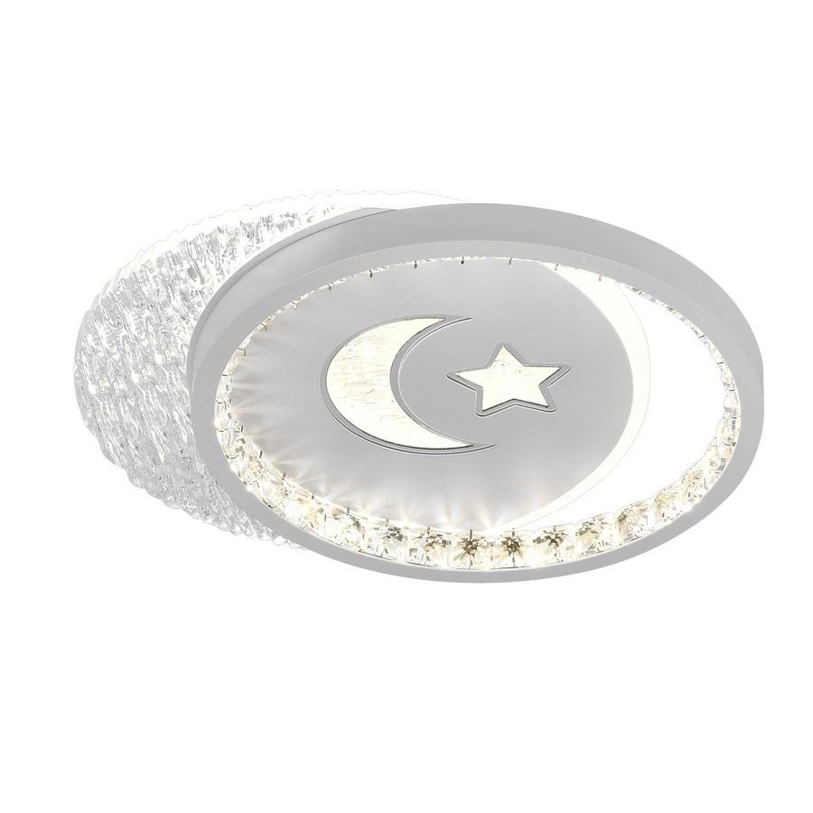 PERU LED lustr 36W, 2 kruhy, studené/teplé/neutrální světlo, černá