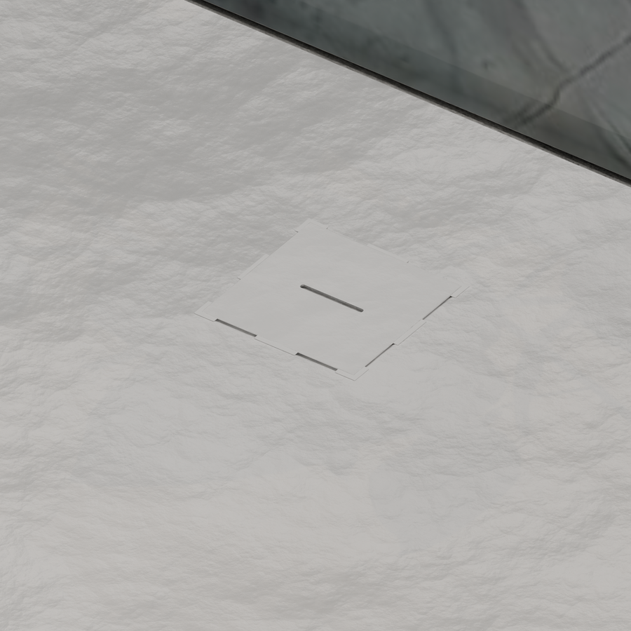 Obdélníková sprchování 80x120 cm, štíhlé 3 cm, lesklá bílá