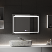 Zrcadlo LED obdélníkový 50x70cm dotykový systém deaktivace Koven