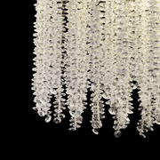 Křišťálový LED lustr LLC215/400WH kulatý, 22W, studené/teplé/neutrální světlo, křišťál, zlatý