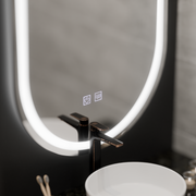 Mirror LED Oval 50x100cm Velara Touch System Dimable Demontling