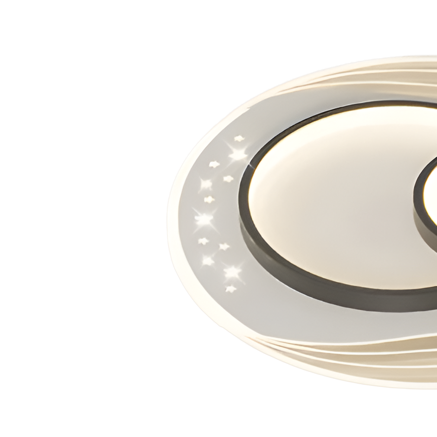 LED lustr s dálkovým ovládáním SERPENTA 125W, kulatý, studené/teplé/neutrální světlo, stmívatelný, černý