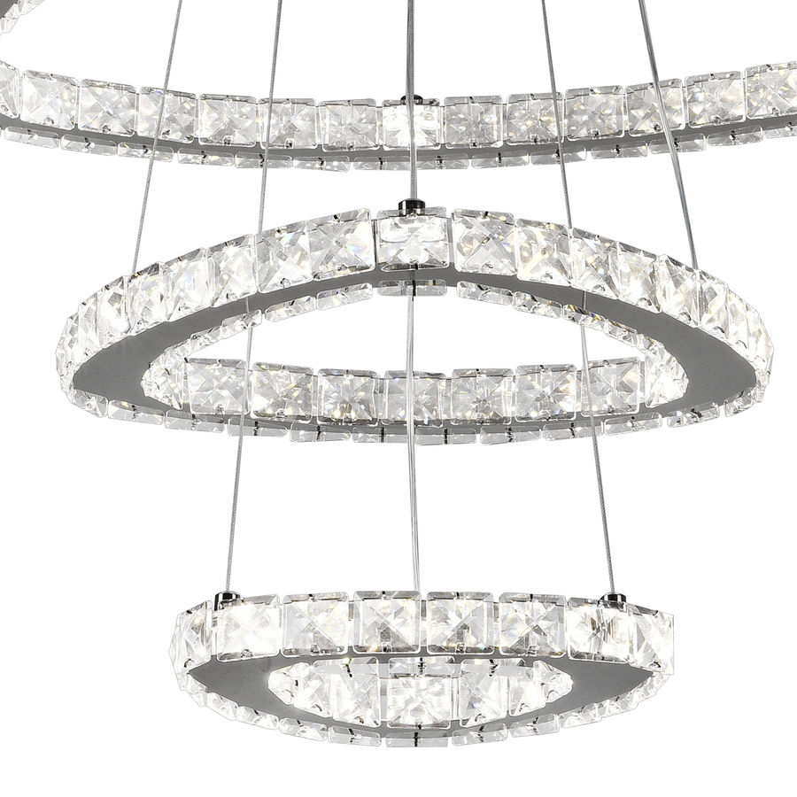 Lulus LED Crystal s dálkovým ovládáním stříbrného stříbrného latifahu