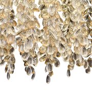Křišťálový LED lustr LLC213/400GD kulatý, 22W, studené/teplé/neutrální světlo, křišťál, zlatý